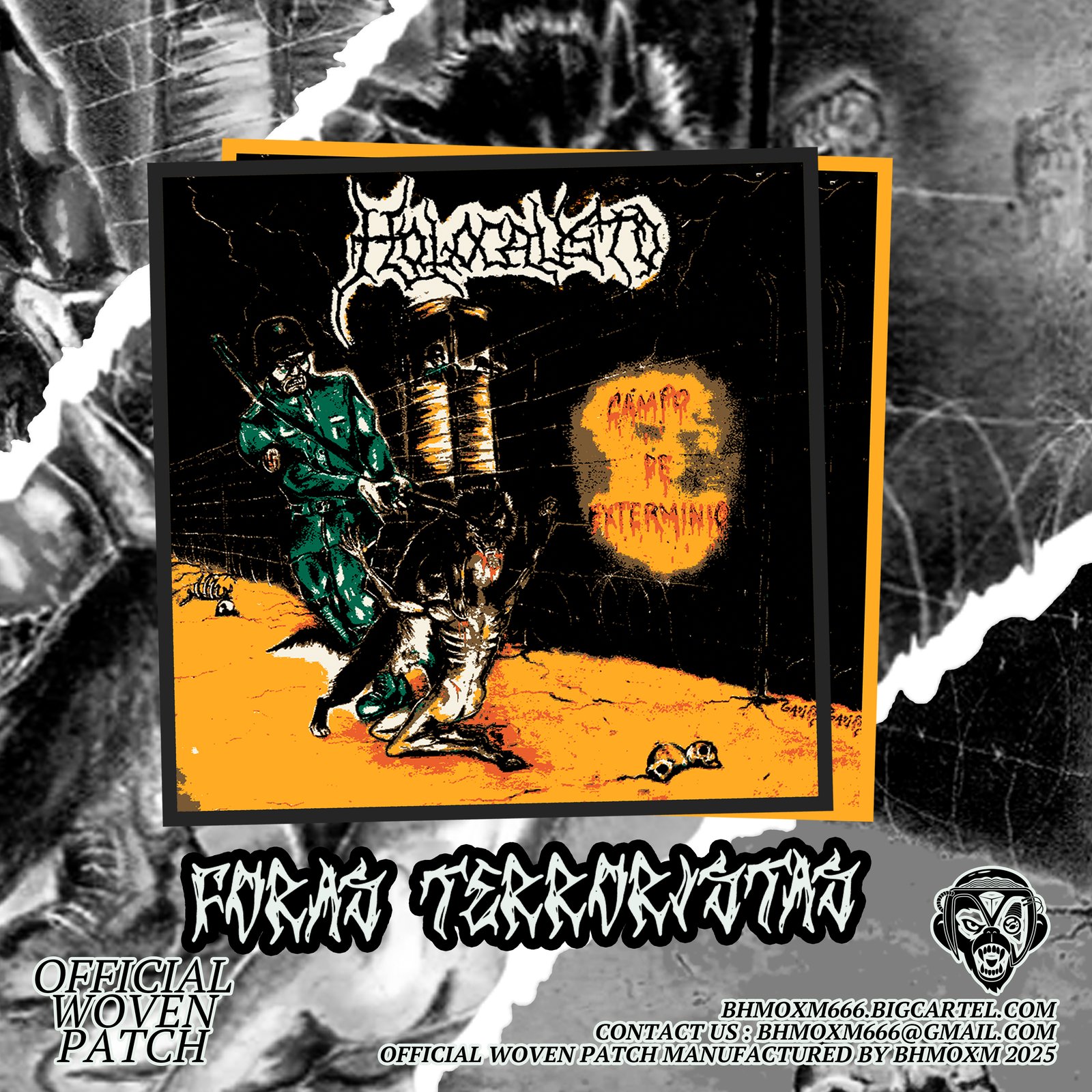 HOLOCAUSTO - CAMPO DE EXTERMÍNIO OFFICIAL PATCH | bhmoxm666